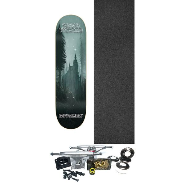 Blood Wizard Skateboards Kevin Kowalski Fortress Skateboard Deck - 8.5" x 31.87" - Complete Skateboard Bundle